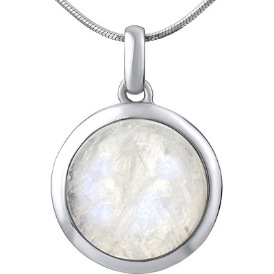 SILVEGO strieborný prívesok s prírodným Mesačným kameňom JST10987MS
