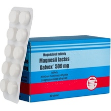 Magnesii Lactici 500 mg tbl. Galvex Magnéziové tablety 500 mg Galvex tbl.80 x 0,5 g