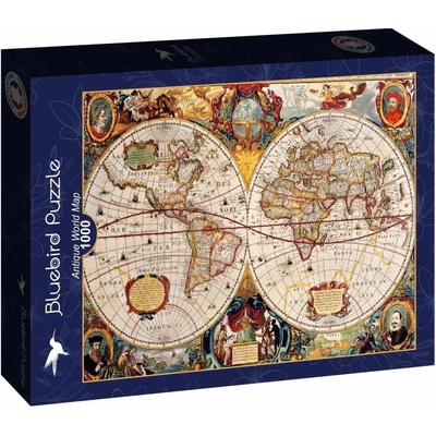 Bluebird Antique World Map 1000 dielov