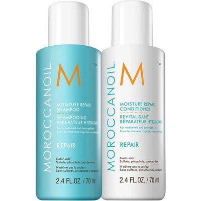 Moroccanoil Комплект Moisture Repair - Възстановяващ шампоан и Балсам, 2 х 70 ml