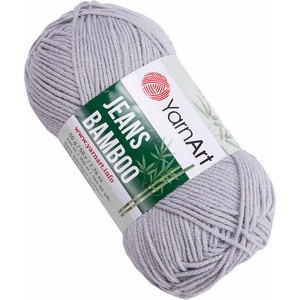 YARNART Jeans Bamboo 127 Light Grey Плетива прежда (Jeans Bamboo 127)