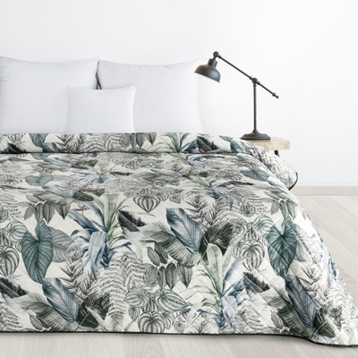 Takoy DESIGN 91 přehoz na postel DAVOS prošívaný s potiskem exotických listů-HF-468017 200 x 220 cm