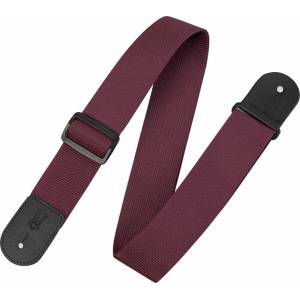 Levy's Single Tone Solid Colored Poly Burgundy Колан за китара (M8POLY-BRG)