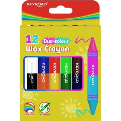 Keyroad Duo voskové pastelky 6 ks 12 farieb