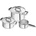 ZWILLING Pure Комплект тенджери с касерола и 2 капака, стоманен, 5 ел (1028804)