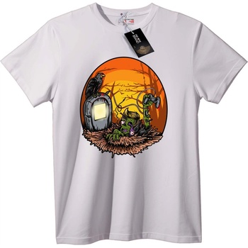 NOONEBRAND Тениска Зомби геймър Хелоуин - 6XL, Black