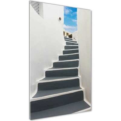 Vertikálny foto obraz sklo tvrdené Santorini Grécko 50x100 cm