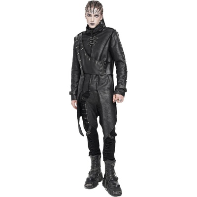 Devil Fashion kabát Glued Punk Čierna