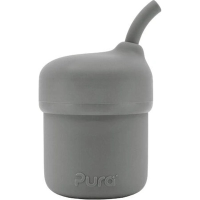 Pura silikon pohárik so slamkou Moss 150 ml
