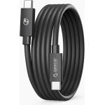 ORICO Кабел Orico USB4 Thunderbolt5 80Gbps 240W USB-C към USB-C 1.5 м - Чере (ORICO-TBZ5-15-BK-BP)