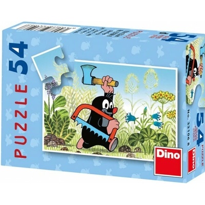 Dino Mini Krteček 8 druhů Abeceda D 54 dílků