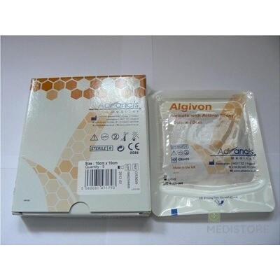 ALGIVON krytie alginátové nepriľnavé 10 x 10 cm 5 ks Advancis Medical