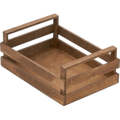 Bisetti Дървен панер тип "Касета" 25x18xh10cm ВЕНГЕ (27103T) (014398)