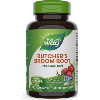Nature's Way Butcher's Broom, 470 mg, 100 капсули, Nature's Way (11250)