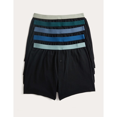 Marks & Spencer Трикотажни боксерки от чист памук с технология Cool & Fresh, 5 бр. в опаковка Marks & Spencer черен Marks & Spencer | Cheren | МЪЖЕ | M