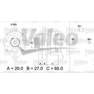 VALEO Alternátor VA 436254