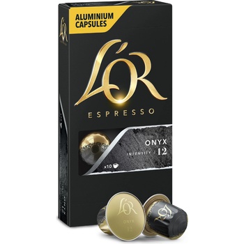 L'OR L´OR Espresso Onyx Intensity 12 - 10 алуминиеви капсули, съвместими с кафе машини Nespresso®*