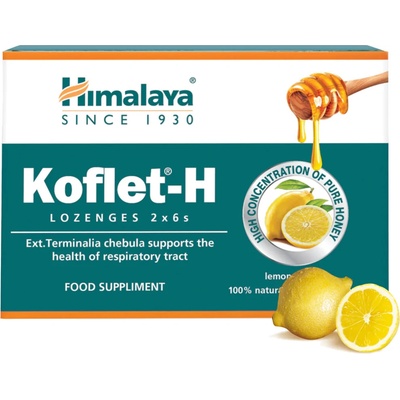 Himalaya Herbals Koflet H s medom a citrónom 2 x 6 pastiliek