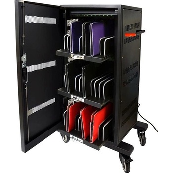 Port Designs PORT CONNECT CHARGING CABINET 30 UNITS, čierny