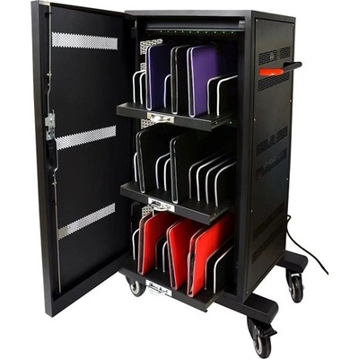 Port Designs PORT CONNECT CHARGING CABINET 30 UNITS, čierny