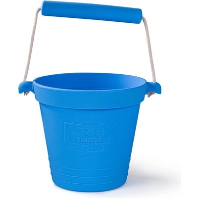 Bigjigs Toys Plážový kyblíček modrý