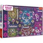 Trefl Пъзел Trefl от 500 части - Хелоу Кити неон (37523)