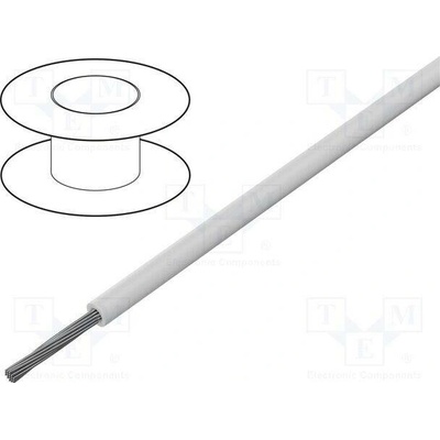 Alpha Wire 7132 WH001 Vodič HookUp Wire lanko Cu 20AWG PVC bílá 300V 305m