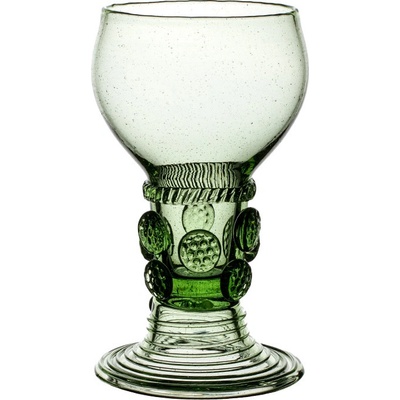 Sklářská huť Tomi, Lesní sklo - sklenice na víno Říman kulatý s malinami 250 ml – Zboží Mobilmania