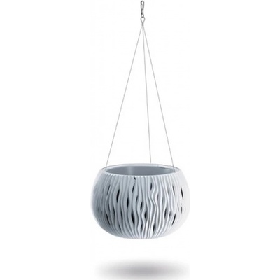 PROSPERPLAST SANDY BOWL WS závěsný květináč 29 cm bílý