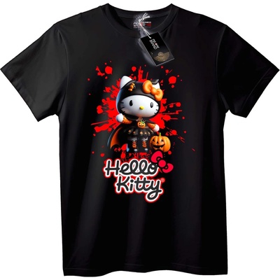 NOONEBRAND Тениска Hello Kitty за Хелоуин - 6XL, White