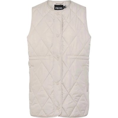 PIECES Потник Pieces Stella vest - Beige (Silver Gray)