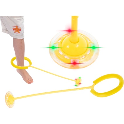 IKO Hula Hop na nohu LED lopta žltá