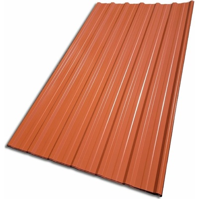 Blachotrapez T18 Plus 0,5 x 1173 x 2000 mm Pladur Premium TK cihlově červená 1 ks – Zbozi.Blesk.cz