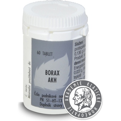 Radim Bakeš Galenická laboratoř Ostrava AKH Borax 60 tabliet