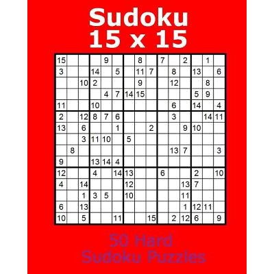 Sudoku 15 X 15 50 Hard Sudoku Puzzles