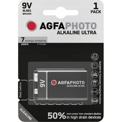 AgfaPhoto Ultra 9V 1ks AP-6LR61U-1B