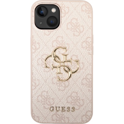 GUESS Калъф Guess - PU 4G Metal Logo, iPhone 15, розов (3666339171582)