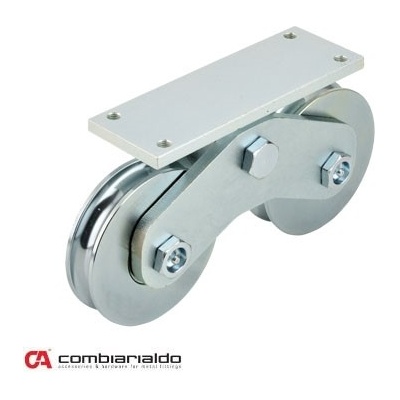 Dvojitá kladka Combi Arialdo, C902/20 profil, nosnost 1900 kg, Zn