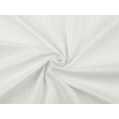 Velvet / samet strukturovaný jednobarevný Varianta: 1 Off White, Balení: 1 m