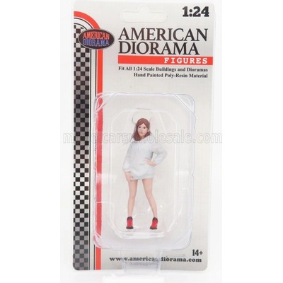 AMERICAN DIORAMA AMERICAN DIORAMA FIGURES GIRL HIP HOP 2 šedá 1:24