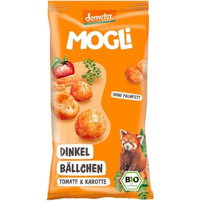 MOGLI Bio špaldové kuličky s rajčaty a mrkví 3r+ 40 g