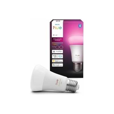 Philips White & Color Ambiance E27 LED light bulb, 1100lm, 16 million colors, dimmable LED light, bulb controllable via app and voice, compatible with Amazon Alexa, pack of 1, new generation - 929003853501