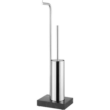 blomus Комплект от стойка за тоалетна хартия и четка за тоалетна blomus modo и четка - полиран хром (blomus 65529)