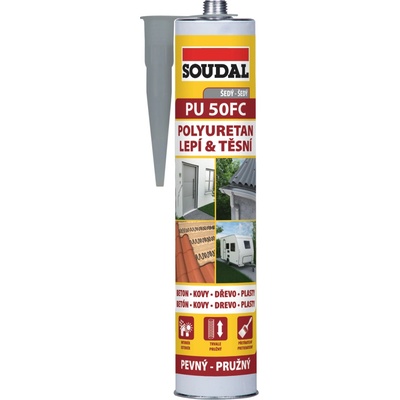 Soudal PU 50FC 280 ml šedá