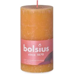 Bolsius Bolsius Polska Sprzedaż sp. z o. o. Цилиндрична свещ Bolsius Rustic Shine Honeycomb Yellow 68x130 мм