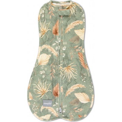 Sleepee Zavinovačka First Step Swaddle Bohemian Green s čiapočkou