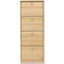Drewmax SB111 - Dřevěný botník 57 x 29 x 150 cm