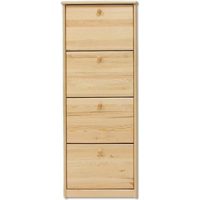 Drewmax SB111 - Dřevěný botník 57 x 29 x 150 cm