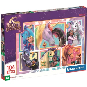 Clementoni Детски пъзел Clementoni от 104 части - Академия за еднорози, вариант 3 (25793) - baby