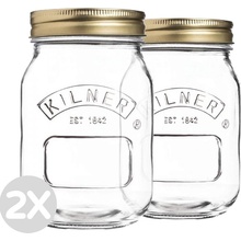 Kilner zaváracie poháre so skrutkovacím vekom 2ks x 500ml